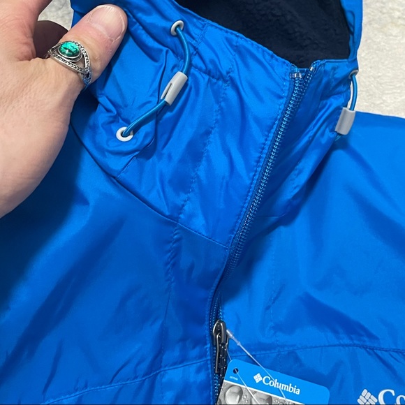 NWT Women’s Small Columbia Switchback™ Sherpa Lined Waterproof Jacket Vivid Blue - Picture 9 of 15